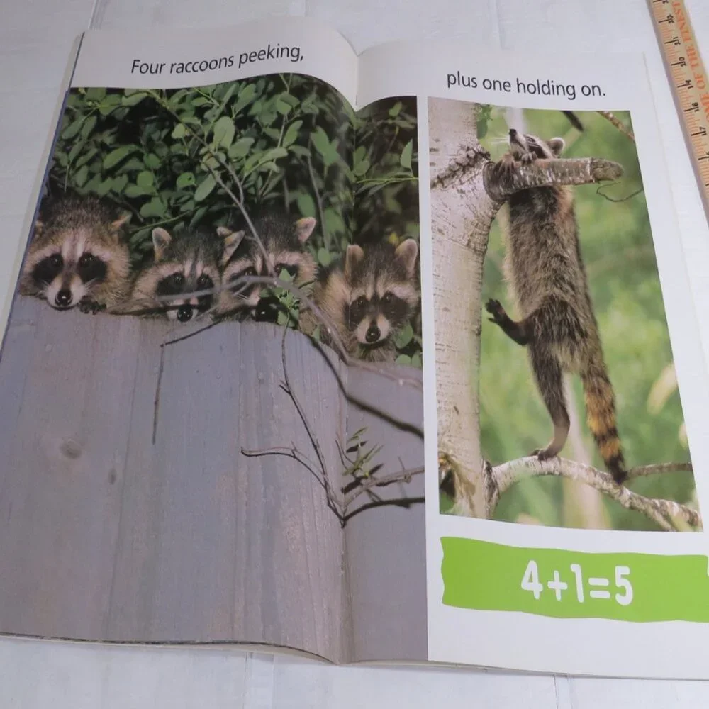 Adding Animals BIG BOOK (almost 2 feet tall) with teacher pages CLASSROOM SIZE